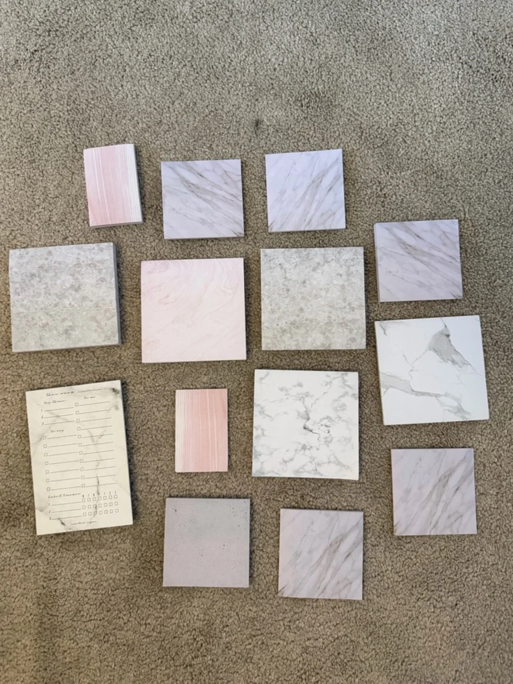 Marble Style Post It Bundle